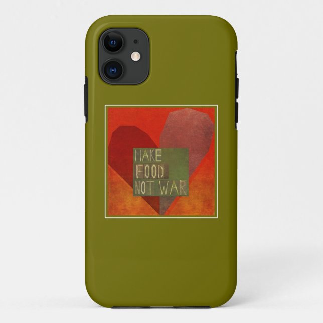 Make Food Not War Case-Mate iPhone Case (Back)