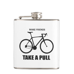 Make Friends Take A Pull Cycling Flask