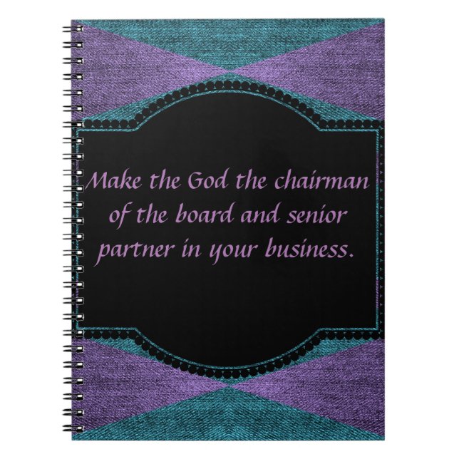 Make God the Senior Partner Notebook (Front)