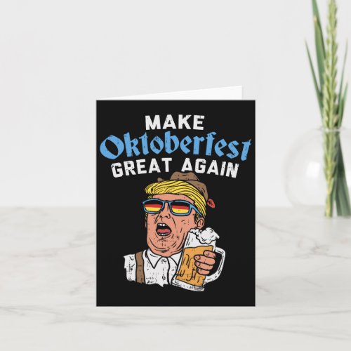 Make Great Again Funny Trump Drink Beer Mug Gift  Card
