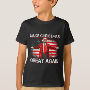 Make Great Again Santa Funny Trump Xmas Pajamas T-Shirt