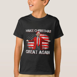 Make Great Again Santa Funny Trump Xmas Pajamas T-Shirt