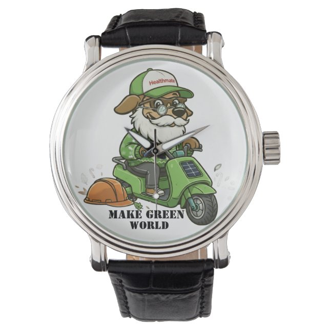 Make green world watch (Front)