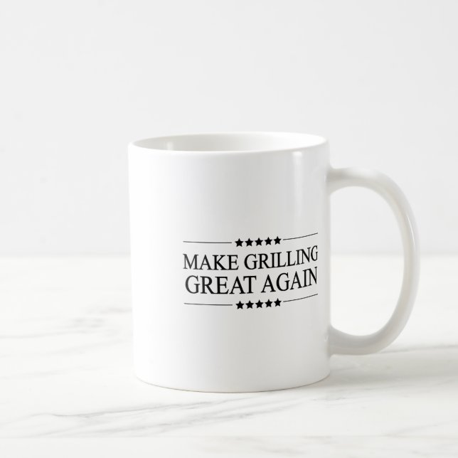 Make Grilling Great Again Funny Gift For Bbq -  Coffee Mug (Right)