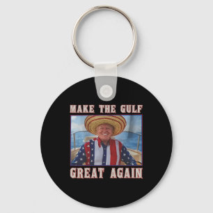 Make Gulf Great Again Funny Trump Gulf Of United S Keychain