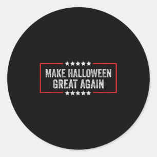 Make Halloween Great Again Classic Round Sticker