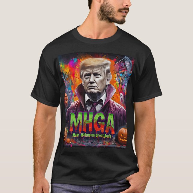 MAKE HALLOWEEN GREAT AGAIN | DARK MAGA T-Shirt (Front)