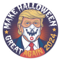 Make Halloween Great Again Sticker:Trump-Inspired