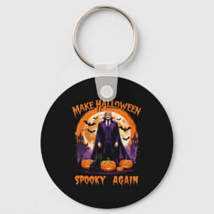 Make Halloween Spooky Again Funny Trump Halloween Keychain