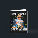 Make Hanukkah Great Again Jewish Ugly Chanukah Swe Card<br><div class="desc">Make Hanukkah Great Again Jewish Ugly Chanukah Sweater</div>