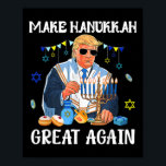 Make Hanukkah Great Again Jewish Ugly Chanukah Swe Poster<br><div class="desc">Make Hanukkah Great Again Jewish Ugly Chanukah Sweater</div>