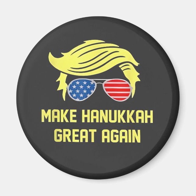 Make Hanukkah Great Again Trump Jewish  Magnet (Front)