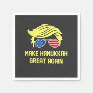 Make Hanukkah Great Again Trump Jewish  Napkins