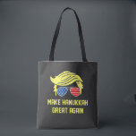 Make Hanukkah Great Again Trump Jewish  Tote Bag<br><div class="desc">jewish hanukkah,  hanukkah,  Trump election,  Trump won,  inauguration day,  conservative jewish,  political humor,  Trump presidency,  MAGA Christmas,  election victory 2024.</div>