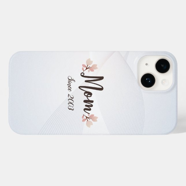 Make Her iPhone Say It Loud — 'Mom Since [Year]' Case-Mate iPhone Case (Back (Horizontal))