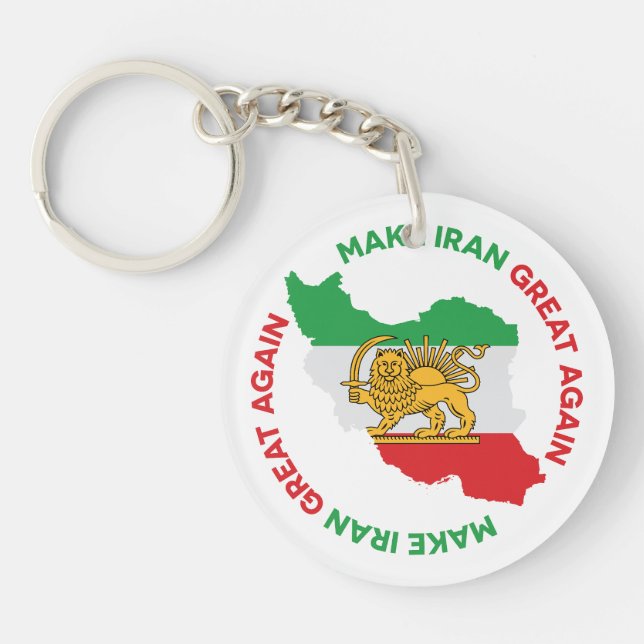Make Iran Great Again Persian Keychain (Front)