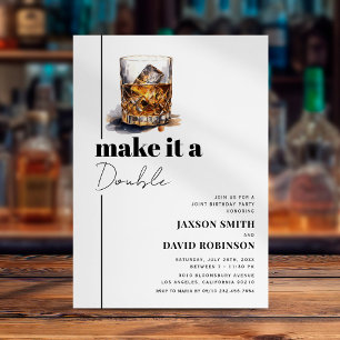 Make It a Double Joint Birthday Invitation