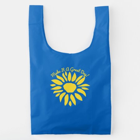Make It A Great Day Tote Grocery Bag