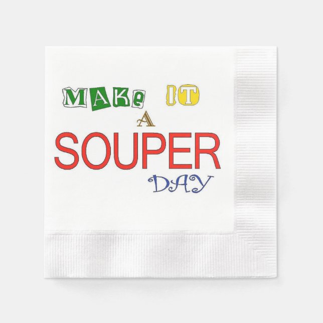 Make It a Souper Day Paper Napkins (Front)