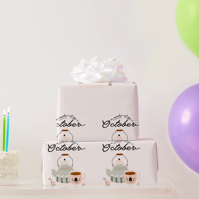 Make It An October To Remember Wrapping Paper (Creator Uploaded)