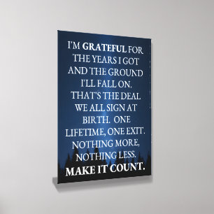 Make It Count Canvas Photo Tile