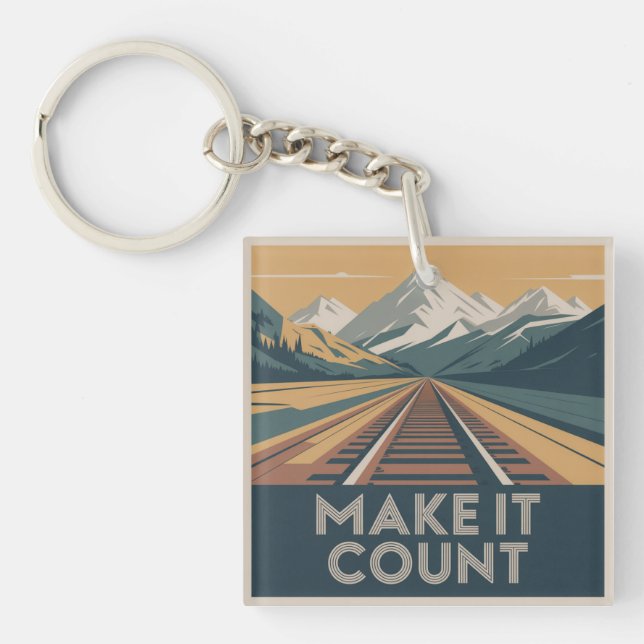 Make It Count Keychain (Front)