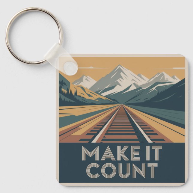 Make It Count Keychain (Front)