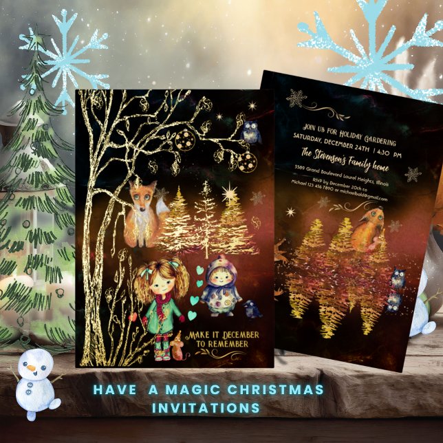 Make it December to remember Foil Invitation (Make it December to remember Foil Invitation)