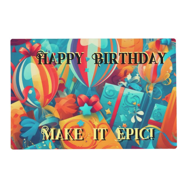Make it Epic! Placemat (Front)