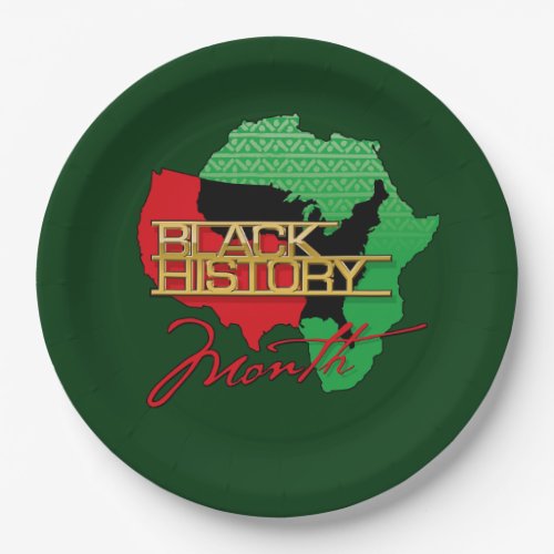 Make It Golden BHM Party Paper Plates