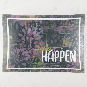 Make It Happen Abstract Artsy Trinket Tray