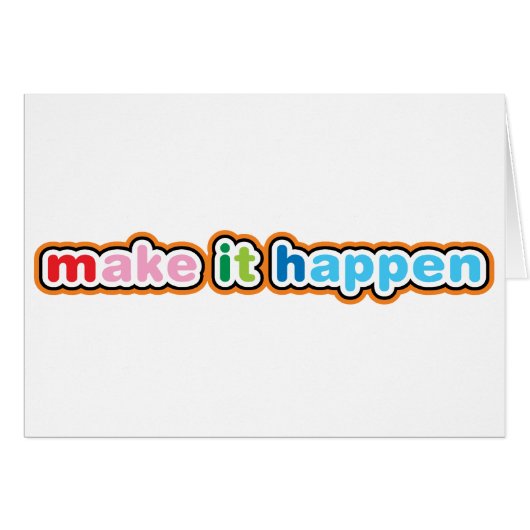 Make It Happen Cards (Front Horizontal)