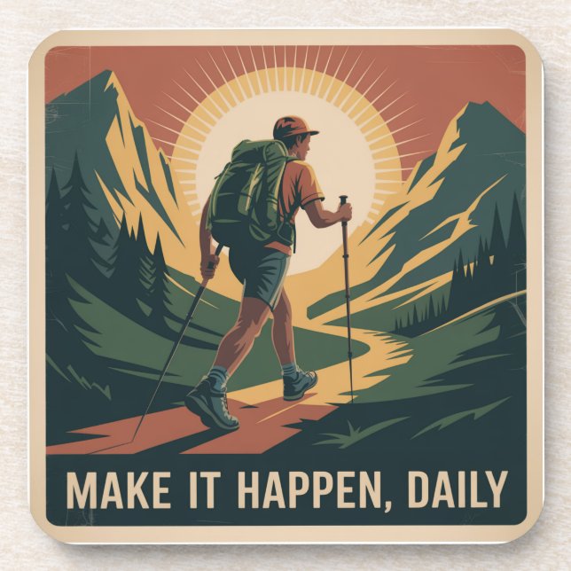 Make It Happen, Daily Beverage Coaster (Front)