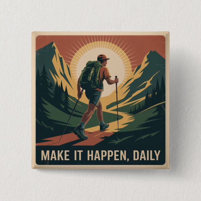 Make It Happen, Daily Button (Front)