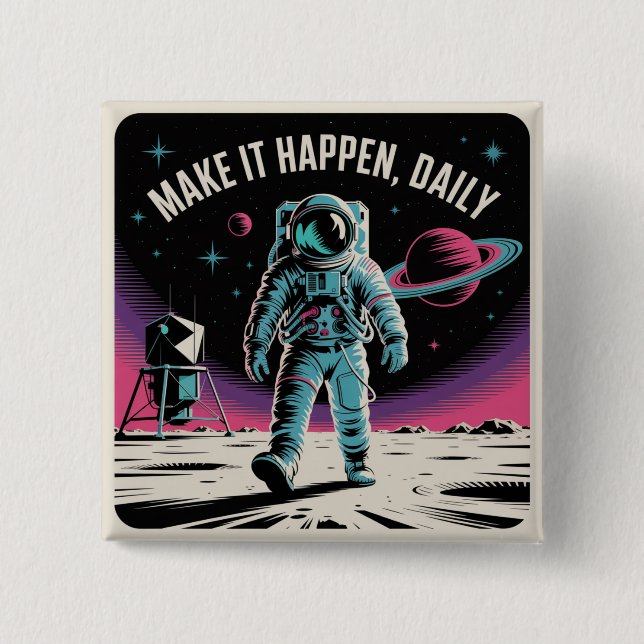 Make It Happen, Daily Button (Front)