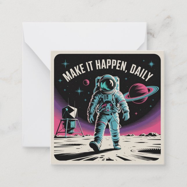 Make It Happen, Daily Note Card (Front)