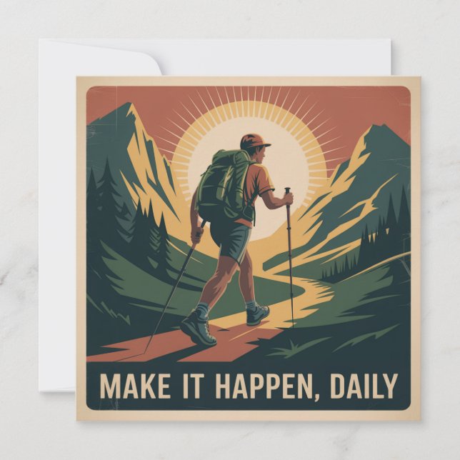 Make It Happen, Daily Note Card (Front)