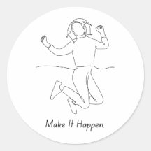 Make It Happen – Hustle Sticker