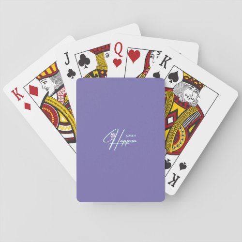  Make It Happen Motivational Quote Design  Playing Cards