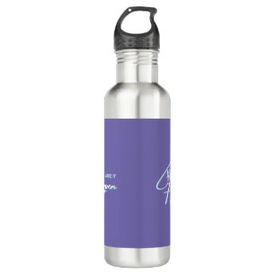 Make It Happen Motivational Quote Design     Stainless Steel Water Bottle