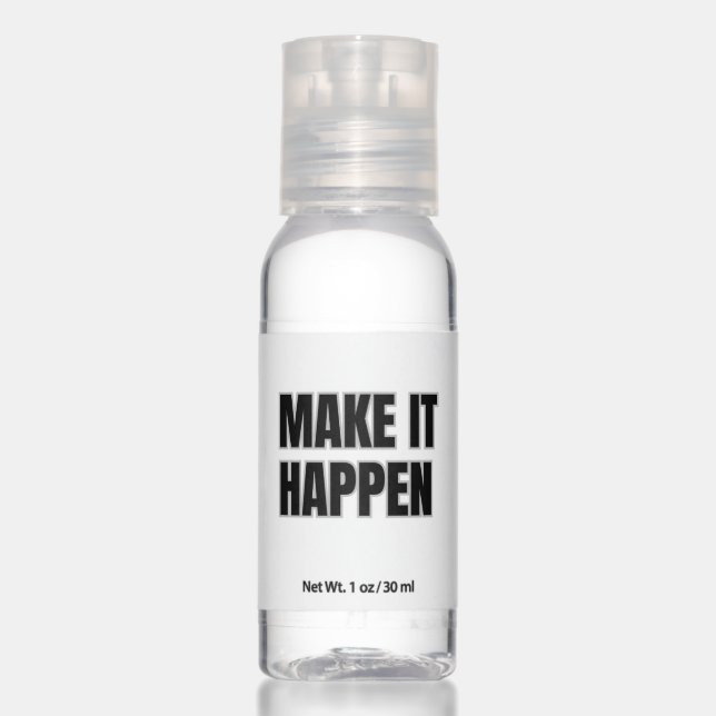 Make It Happen Travel Bottle Set Hand Sanitizer (Front)