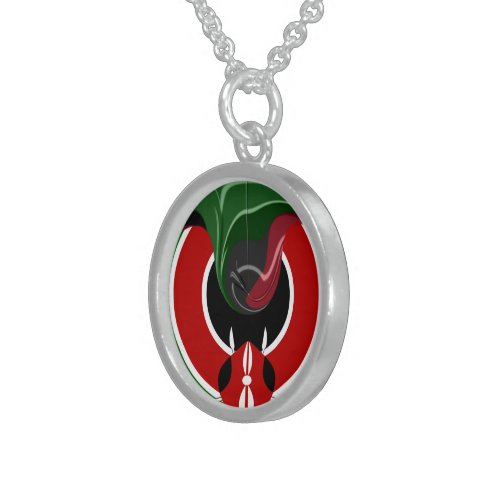 Make it Kenya Flag Sterling Silver Necklace