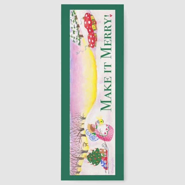 Make it Merry! Angel Bookmark (Front)