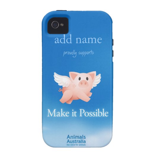 Make it Possible iphone 4 cover (personalized) (Back)