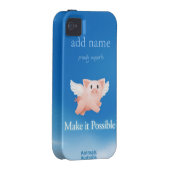Make it Possible iphone 4 cover (personalized) (Back/Right)