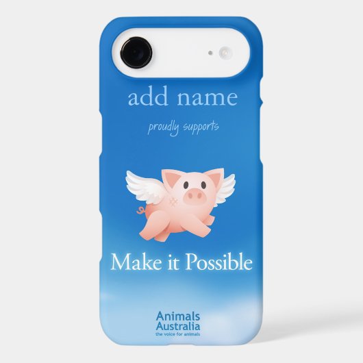 Make it Possible iphone 4 cover (personalized) (Back)
