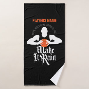 Make It Rain (Basketball) Bath Towel