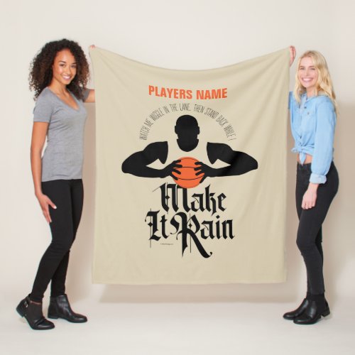 Make It Rain Basketball Fleece Blanket