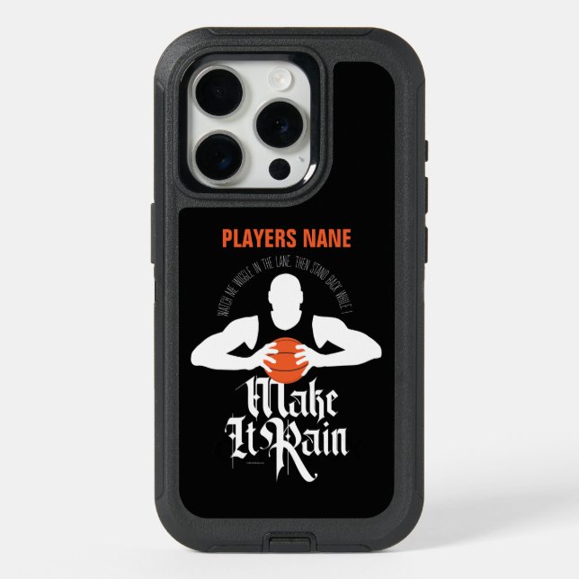 Make It Rain (Basketball) OtterBox iPhone Case (Back)