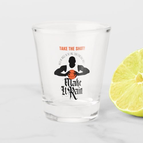 Make It Rain Basketball Shot Glass